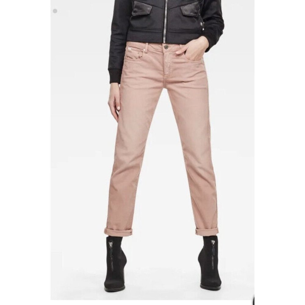 G-Star Raw Women's Kate Low Rise Boyfriend Jeans Pink Orchid‎ SZ 31